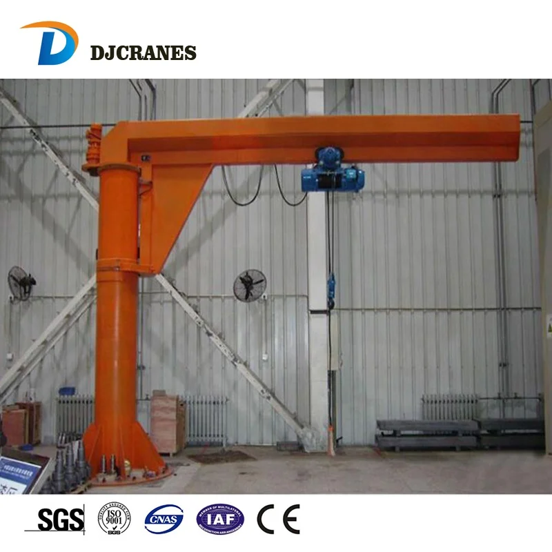 mount wall remote control 0.5-5 ton jib crane sale 1ton 2ton wall mounted jib crane with wire rope hoist
