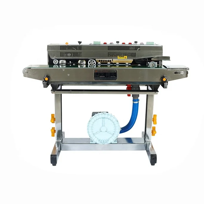
FRQM-980C Continuous band sealer bag sealing machine with Nitrogen gas filler 