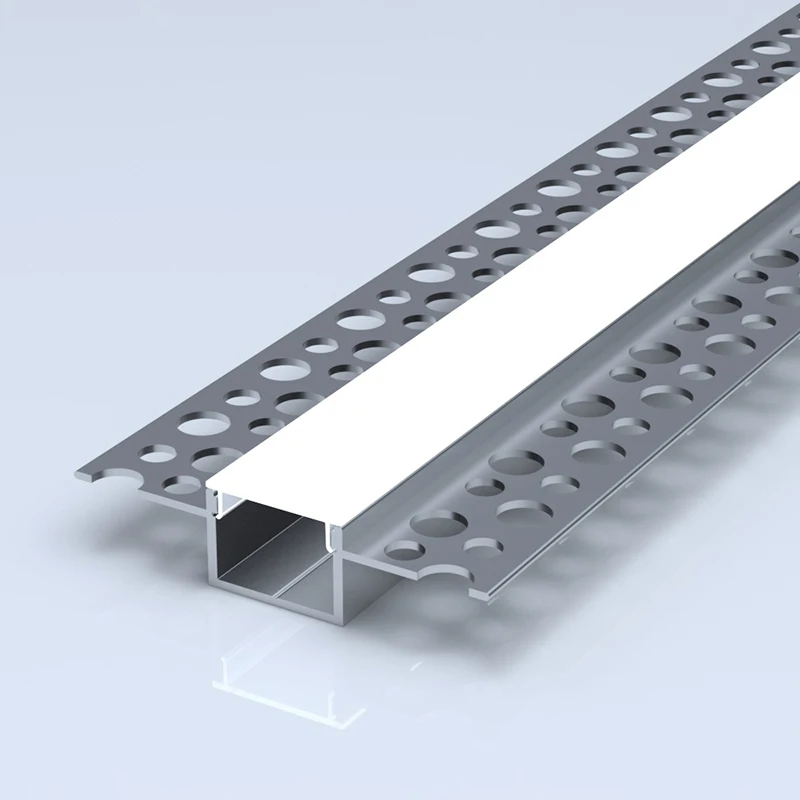 extruded aluminum 6063 series led lighting profiles heat sink  strip diffuser led ceiling channel