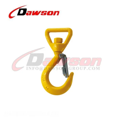 WLL 1T Forged Super Alloy Steel Swivel Hook for Web Slings