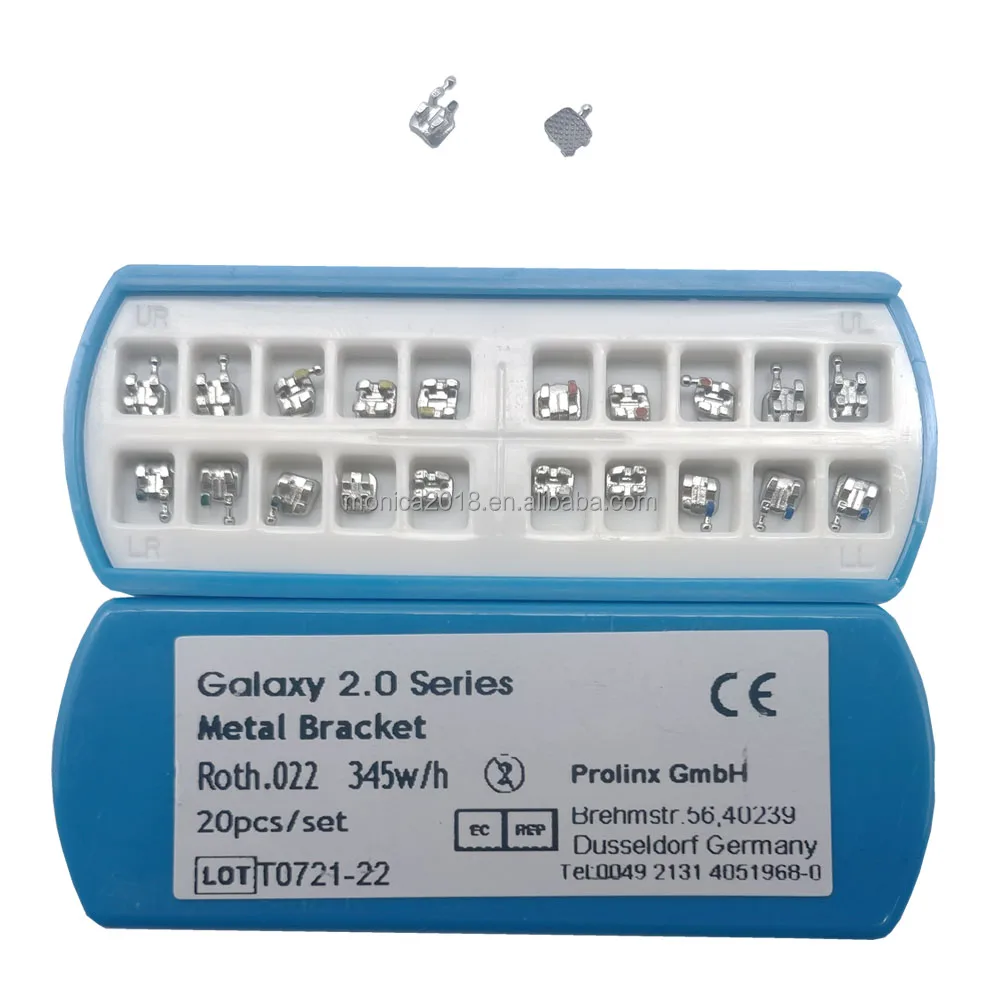 China Wholesale High Quality Dental Consumables Dental Orthodontics Products Teeth Mesh Brackets Mini Galaxy Metal Bracket