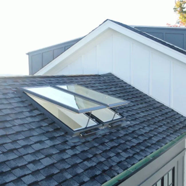 Smart upper suspended skylight house opened roof window