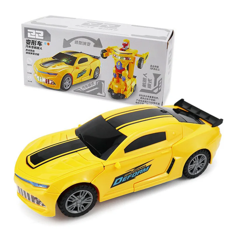 2 in 1 Toddler Best Birthday Gift RC Car Deformation Robot Toy Control Car Transforming Car for Boys