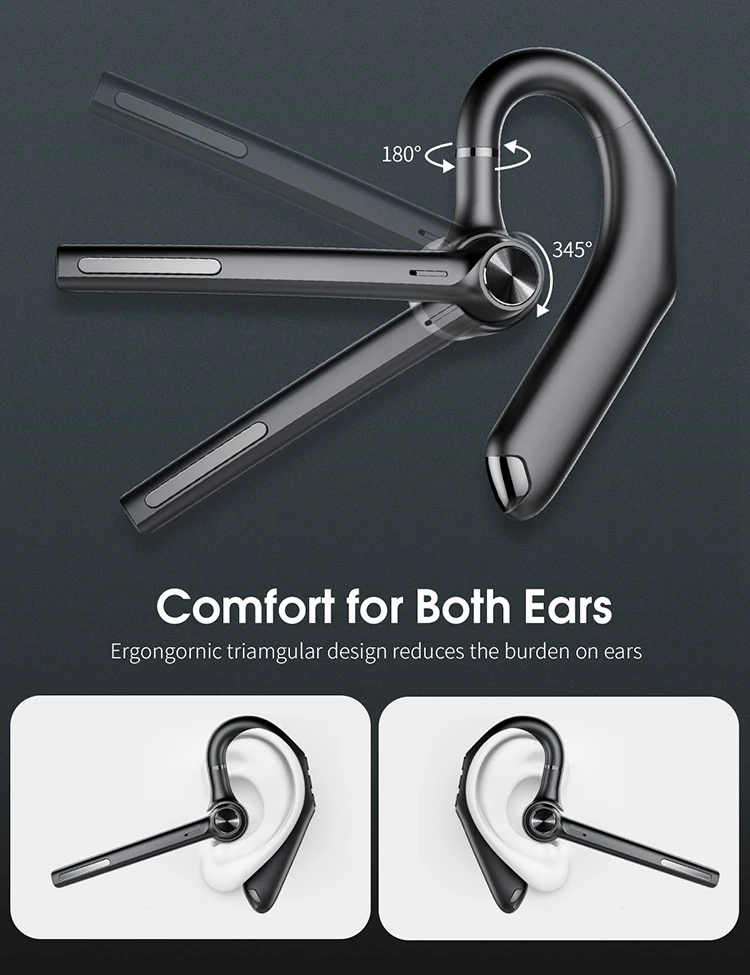 J2 Ear hook 5.0 BT Headset Stereo Factory Sport Wholesale driver business earphone