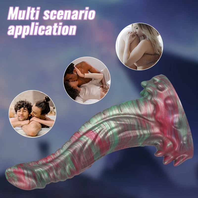 Muiti Scenario Applicaton Provocative Monster Soft Snake Shape Homemade Dildo Plastic Porno Sex Toys