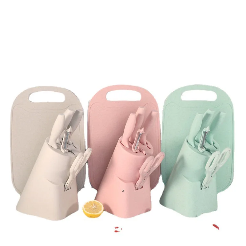 Набор кухонных ножей с индивидуальным логотипом 7 шт. нож для шеф-повара тыквенная Терка подарочной коробкой и