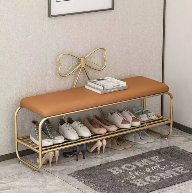 House hold shoe changing stool long bench shoe rack shoe cabinet seat stool