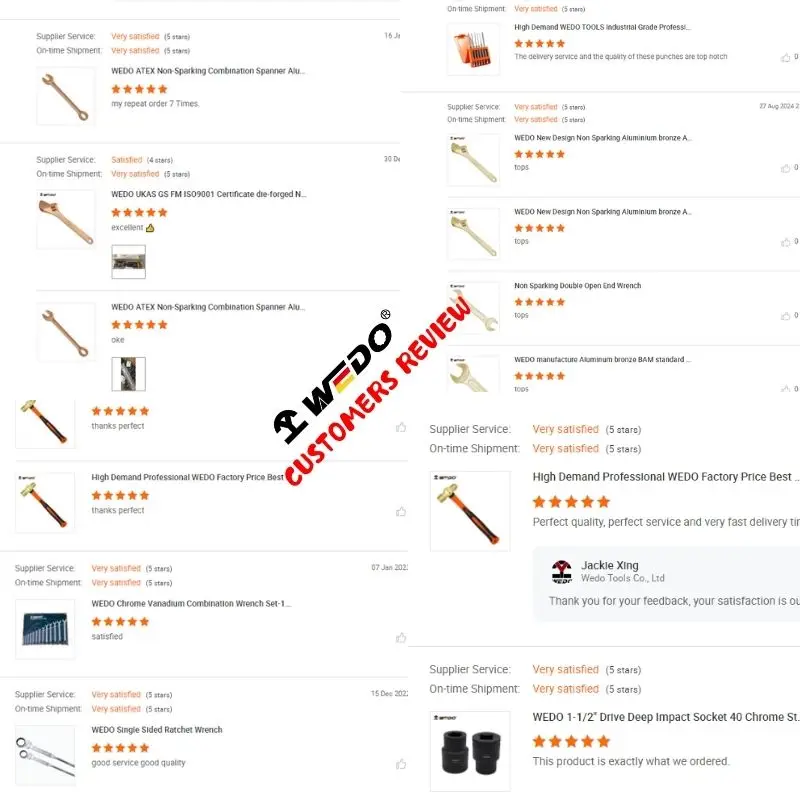 WEDO BAM ATEX FM Certificate Non-sparking Aluminium Bronze Beryllium Copper Round File