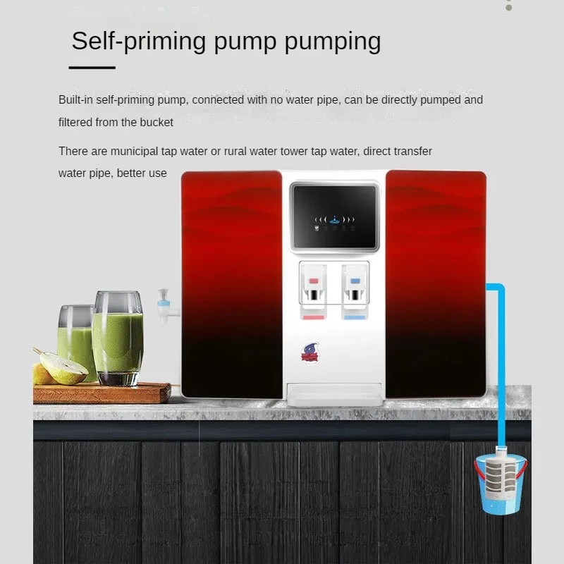 5-stage home ro reverse osmosis water purifier 100 GPD hot and cold purification system wall-mounted filter water purifier