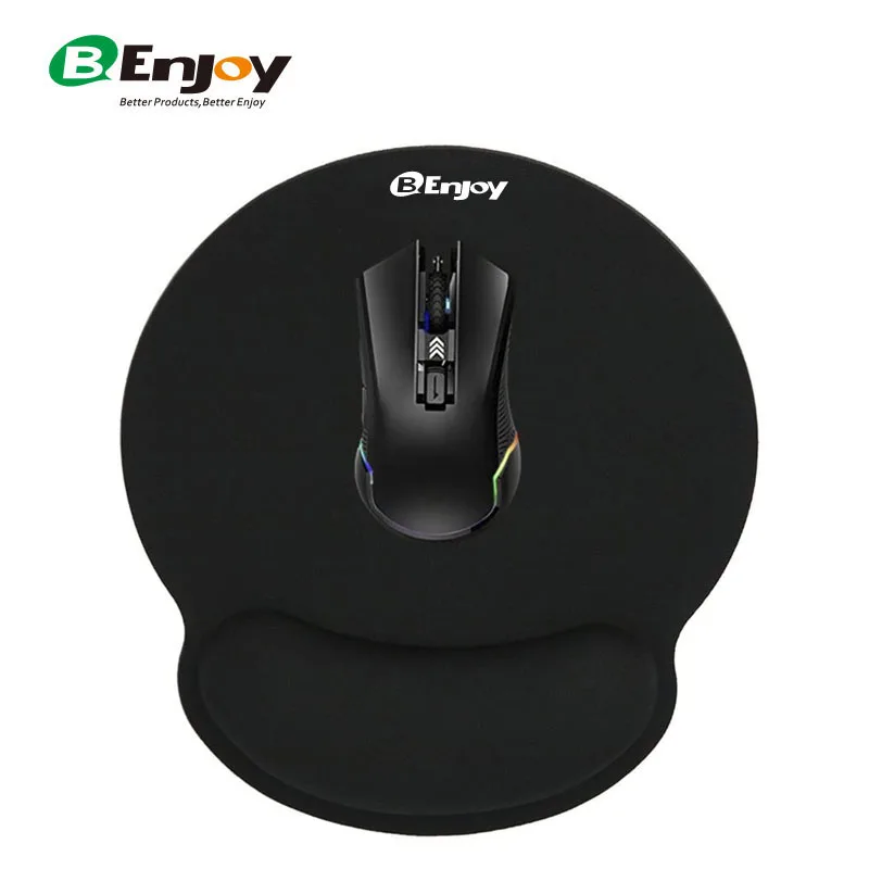 Custom Logo  Design Ergonomic Silicone Gel Memory Foam Mouse Pad with Wrist Rest Support Wrist Cushion Support