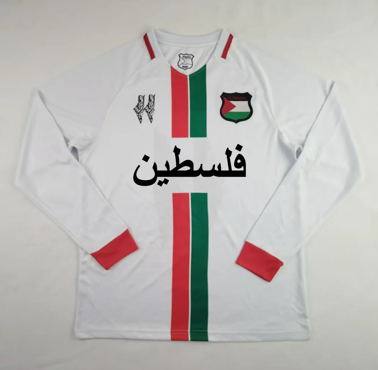 Hot Selling Promotion Palestine Club Long Sleeve Sports FC Pink Football  SoccerJersey 2024 For Adults
