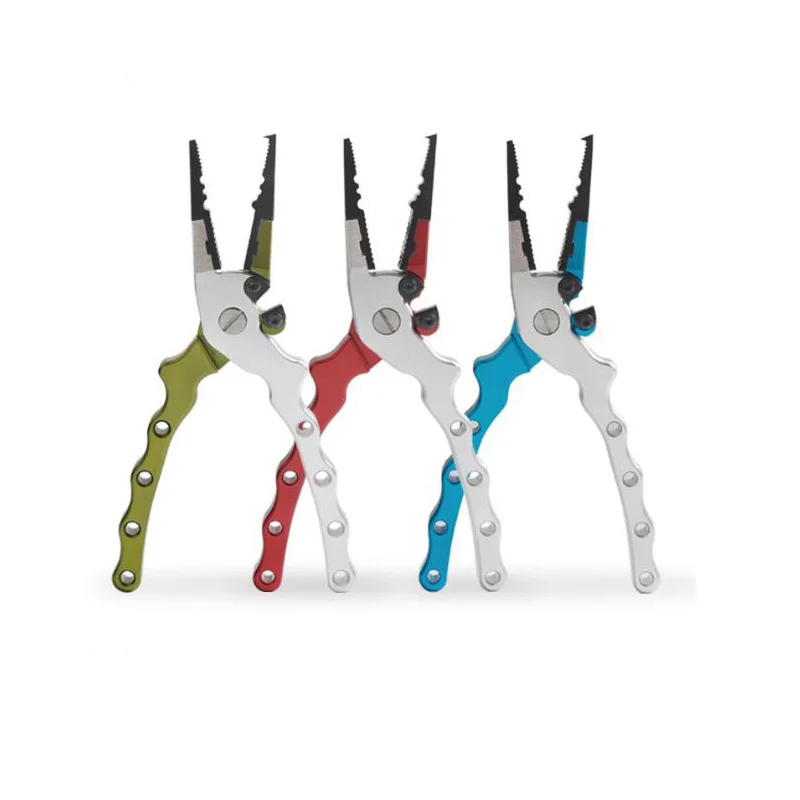Portable Aluminum Alloy Fishing Pliers Lure Braid Cutter Scissors Hook Line Tackle Cutting Tools Pocket Plier