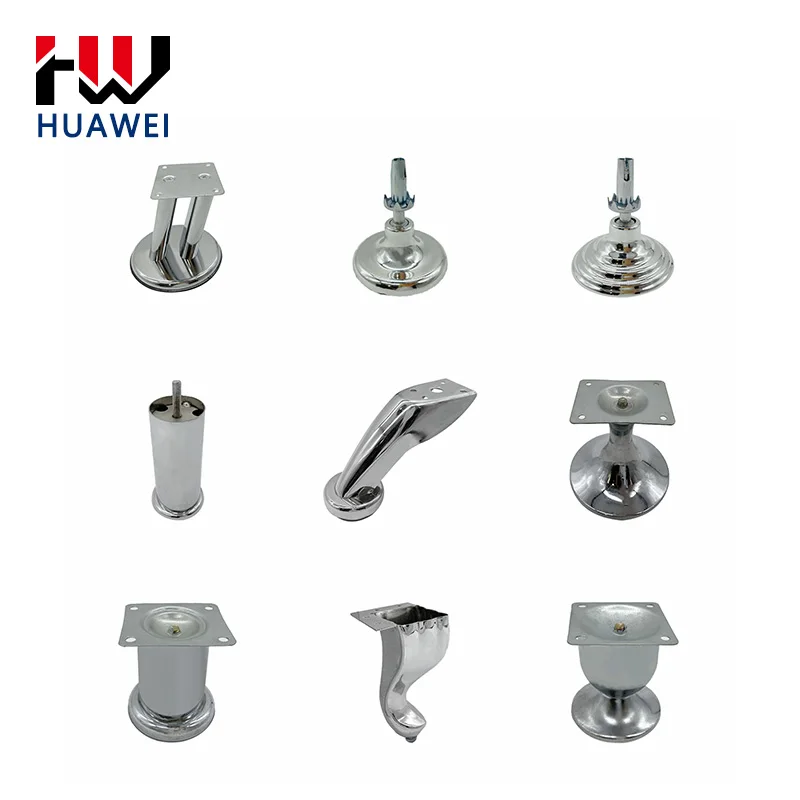 New Product Table Legs Base Feet Silver and Gold Metal Polish Brass Furniture Leg Bed Foot Sofa Accessories
