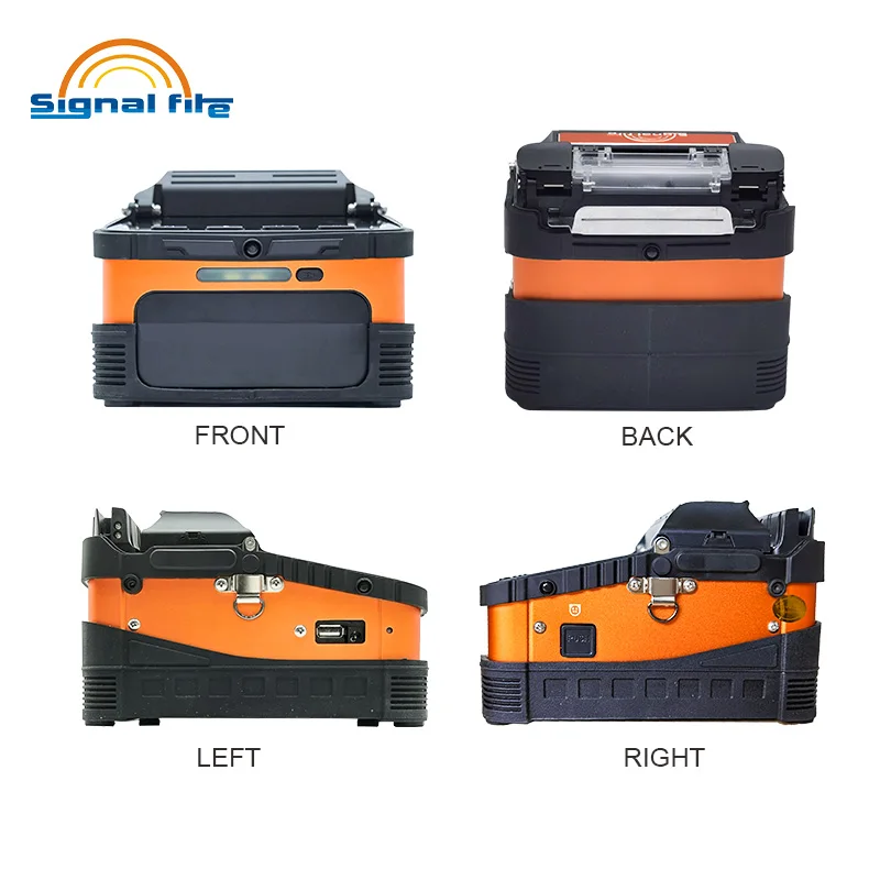 AI-6C FTTH Fiber Optic Splicing Machine Optical Fiber Fusion Splicer Multi-language Automatic 6 Motors