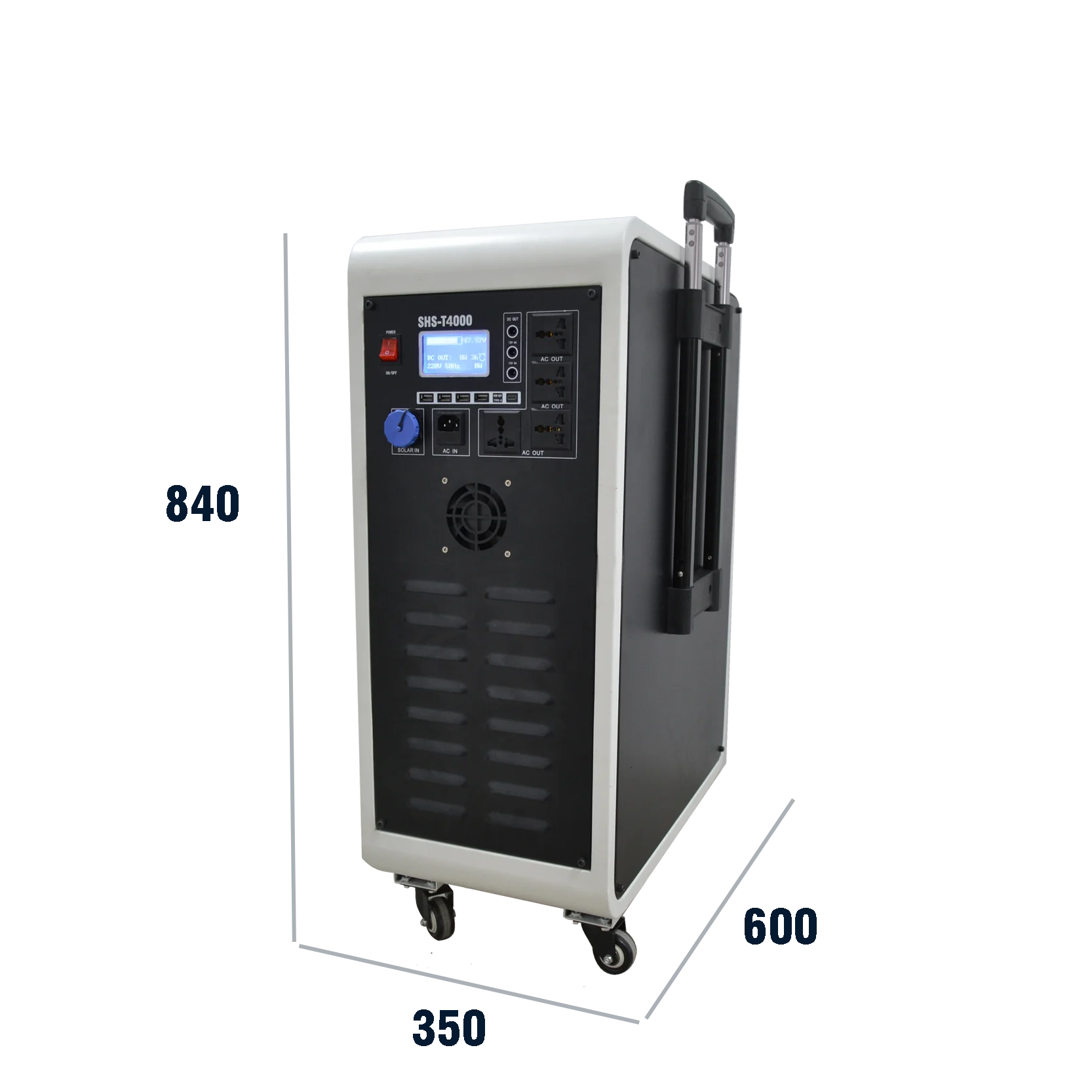 directly factory price push hand solar portable power station 4000w 5000w off-grid solar power system 4kw 5kw home generator