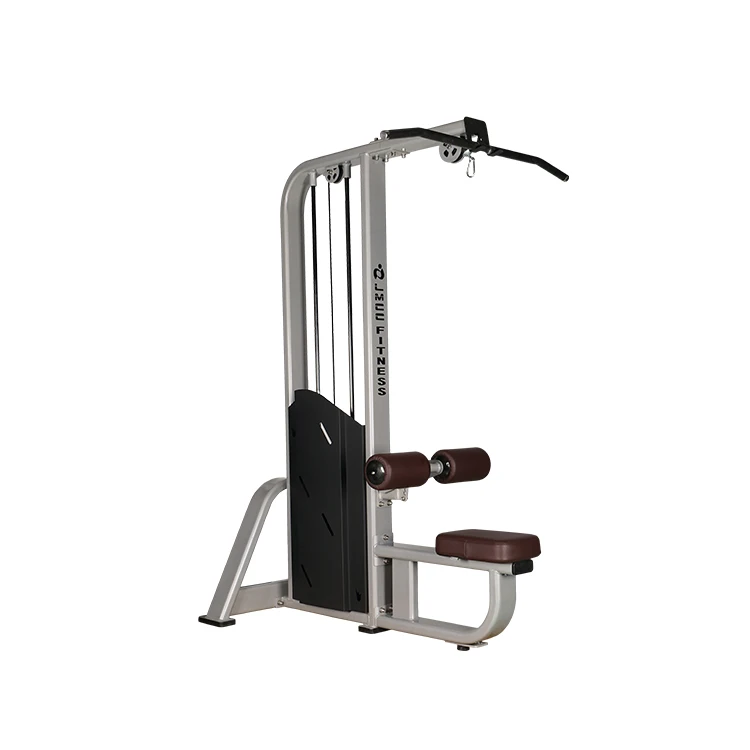 LMCC Professional Plate Loaded High Pulley Gym Fitness Equipment Lat Pulldown Commercial Seated Lat Pulldown Machine