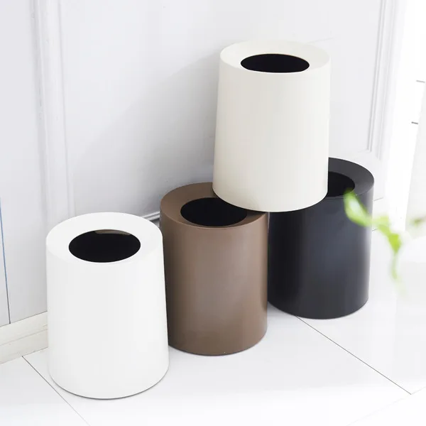 European Style of Large 12L Round Swing With Removable Liner Bucket Bathroom Toilet Waste Bin