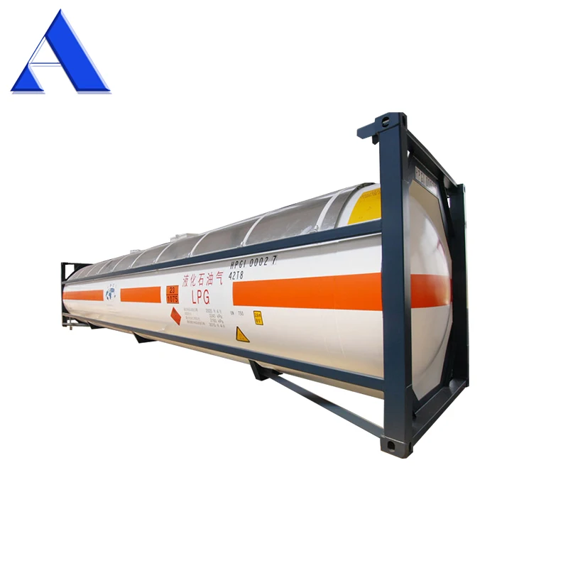 UN T50 52.5 CBM 40ft ISO Cryogenic Tank Container Liquid Oxygen Storage Container