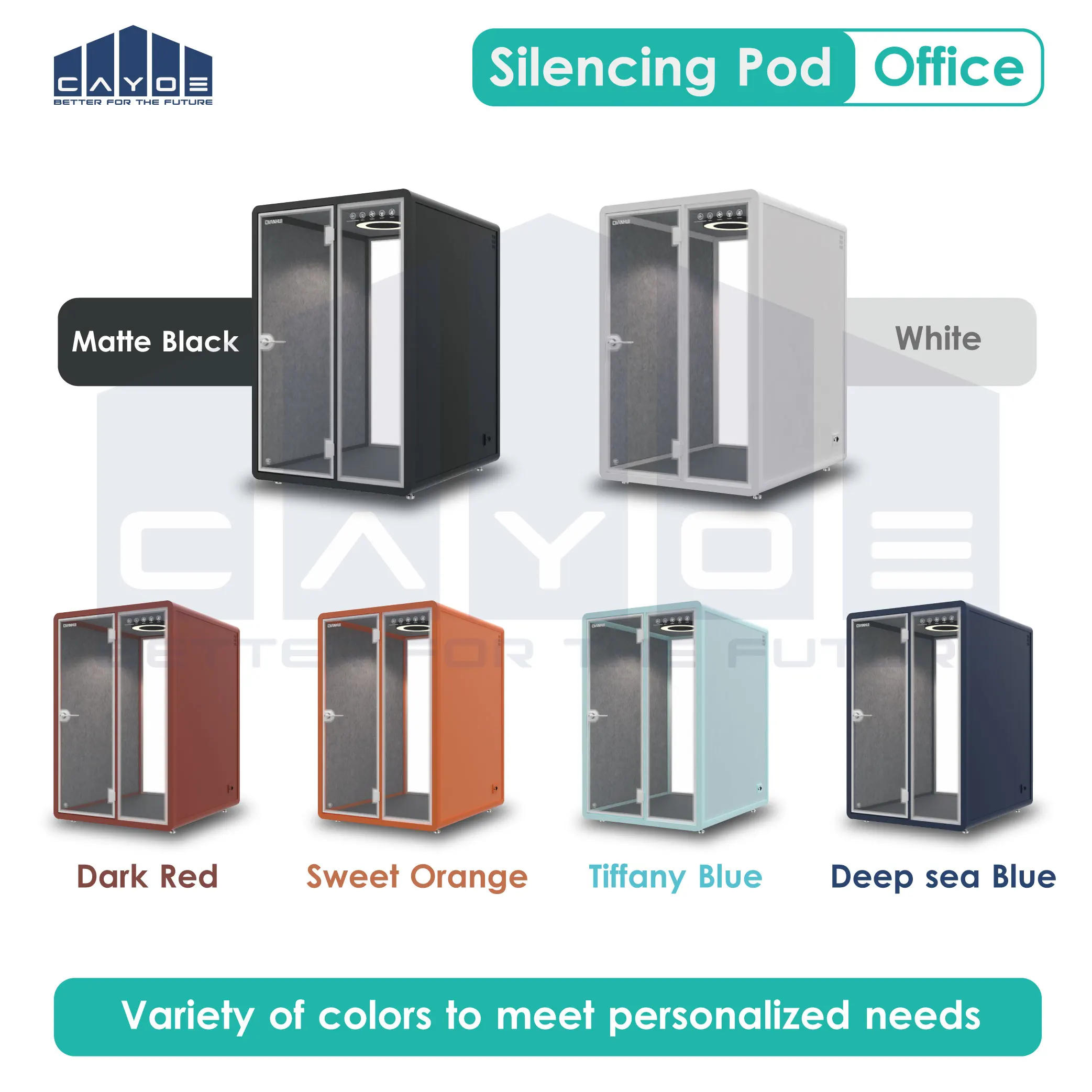 Silence room office pod soundproof phone booth mobile house telephone call pod with ventilation system