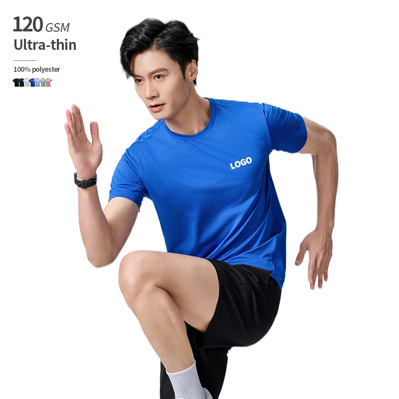 120 GSM Ultra Thin Summer Sport 100% Polyester Quick Drying Manufacturers For Customs Clothes Tshirt Custom Design