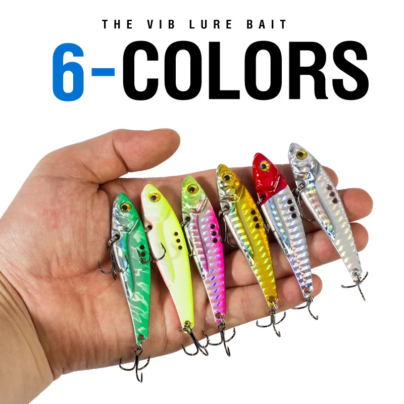 Vib Fishing Lure 3-20g Artificial Blade Metal Sinking Spinner Crankbait Vibration Bait Swimbait Pesca For Bass Pike Perch Tackle