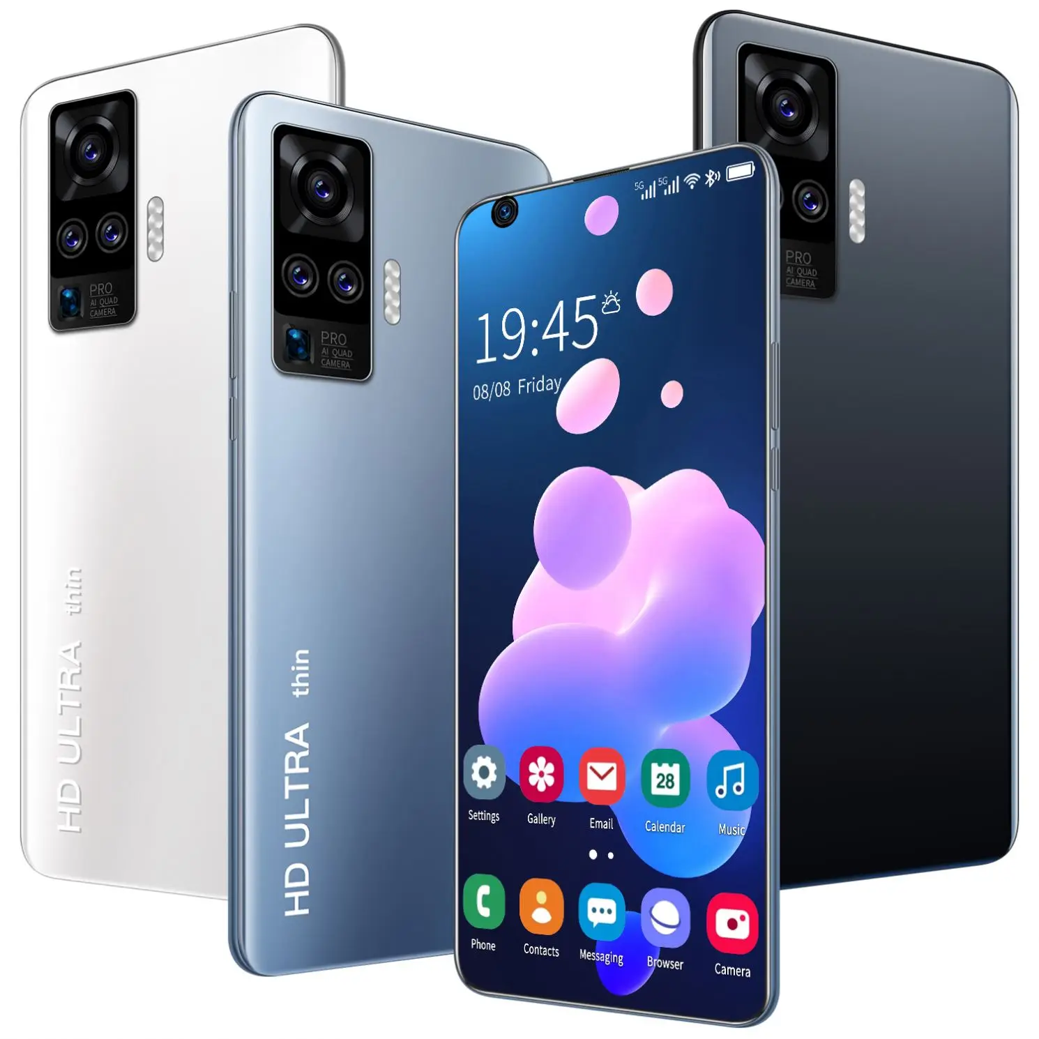 X60 Pro 7 2 дюймов 3840x2160 MTK6799 10-ядерный Android10.0 смартфонов 12GB + 512GB 5G мобильные телефоны 5600 мАч Power Bank мобильный