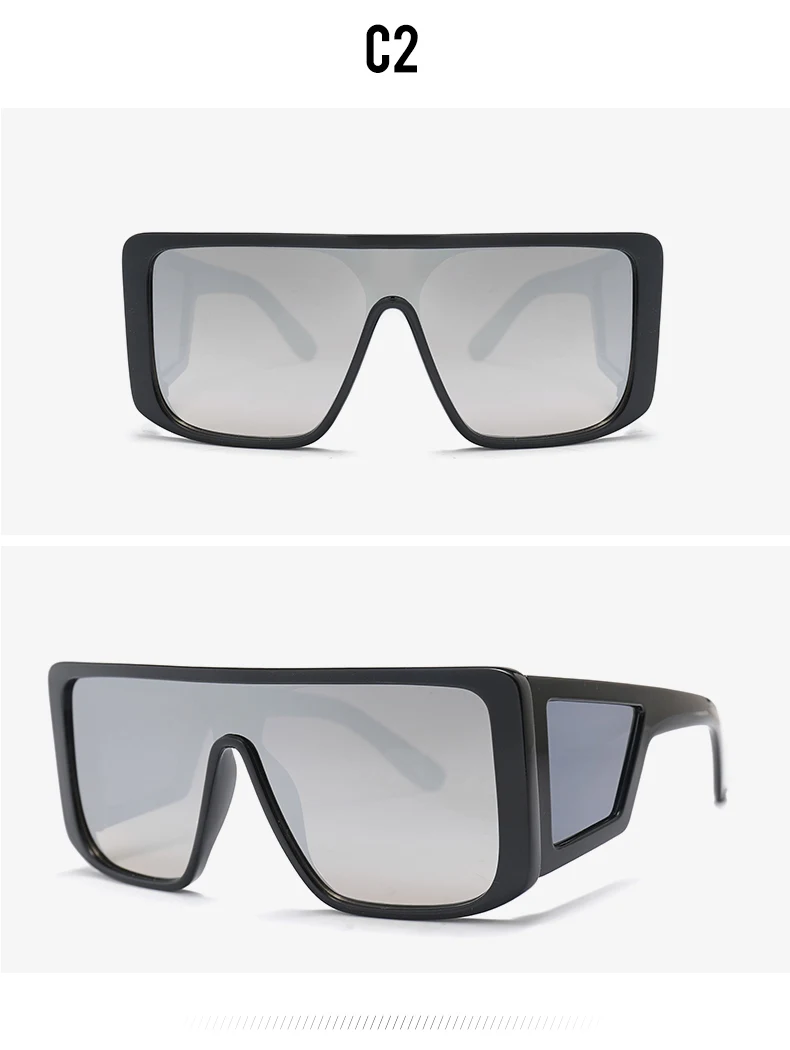 TENYARN fashion plastic gradient UV 400 fashion oversized trendy women shades sun glasses sunglasses 