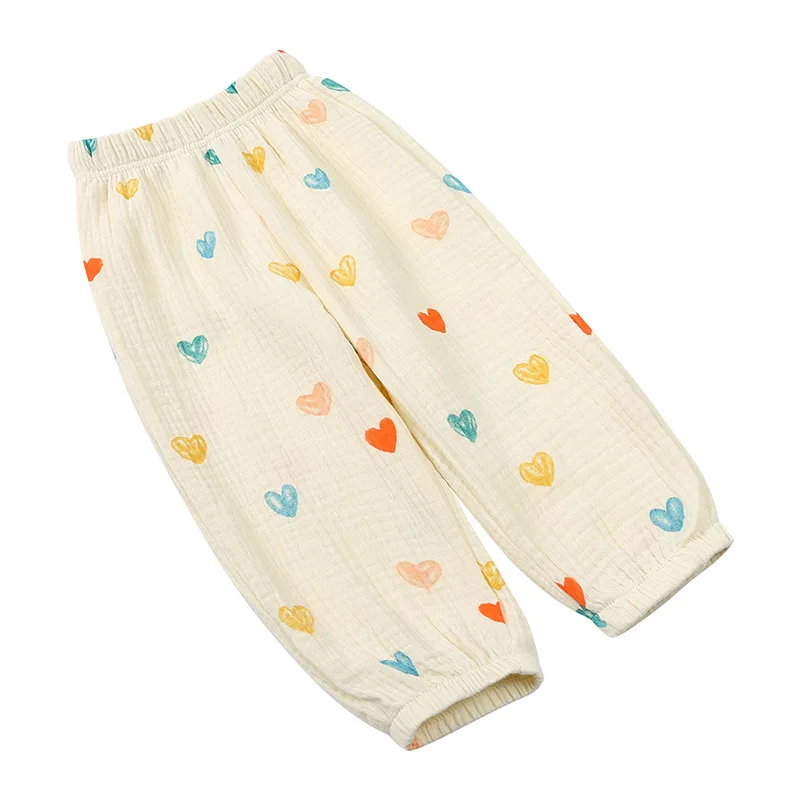 Kids Tales New Korean style cotton kids Jogger trousers printed casual children loose bloomers lantern pants unisex boys girls sport pants