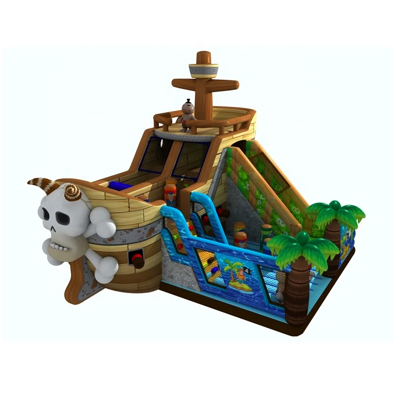 Top quality outdoor inflatable  Corsair playground, inflatable amusement park equipment play center, inflatable theme park