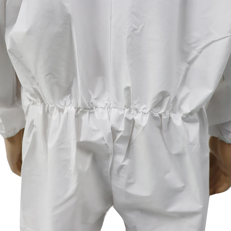 Junlong factory of  Disposable Anti-static Waterproof Micro-porous Coverall  with Boots for farm culture