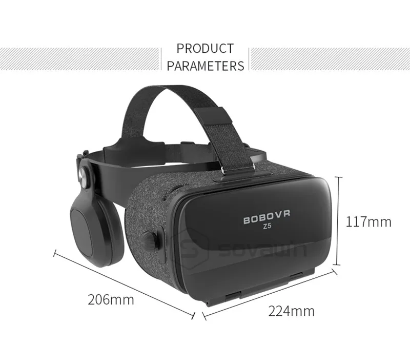  BOBOVR Z5 3D гарнитура Очки виртуальной реальности картонная коробка VR шлем с контроллерами для 4 5-6 дюймового мобильного