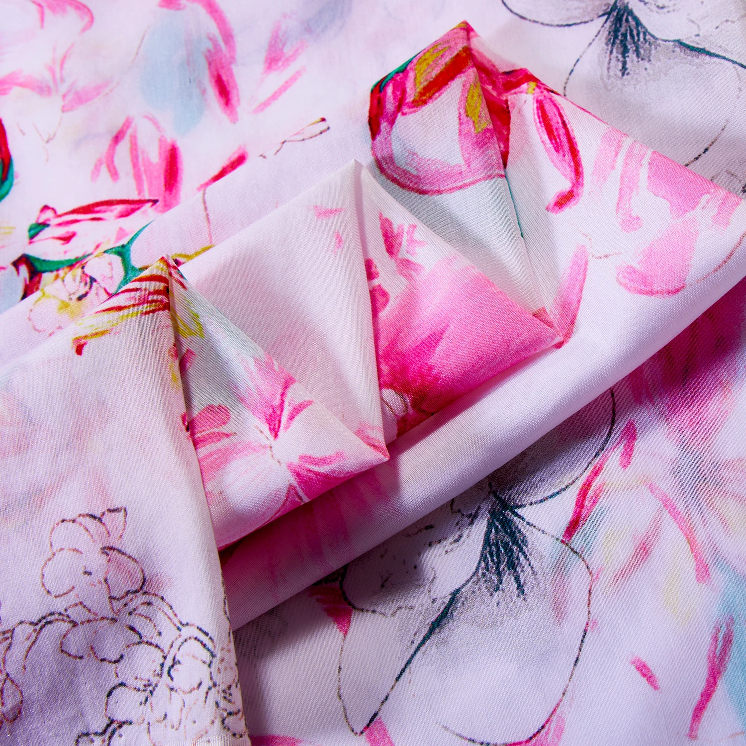 Buy Oeko 100 PDF 9 To 19mm 135cm Plain Dyed Silk Cotton Voile Ice Silk Skin care Natural Fabric Digital For Ladies Garment