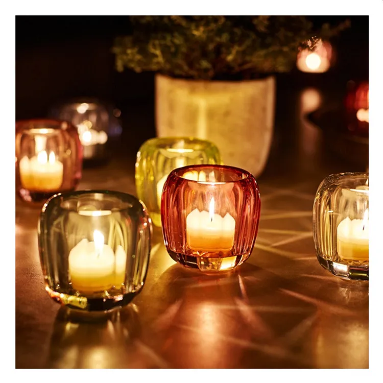 China Factory Promotion Murano Votive Jar Mercury Glass Candle Holders Wholesale With Best Quality