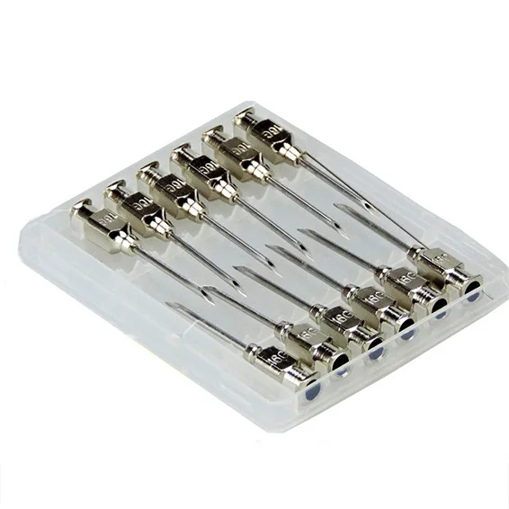 Иглы для подкожных инъекций ветеринарный шприц иглы из нержавеющей стали ветеринарное инъекция вакцины повторно инжектор