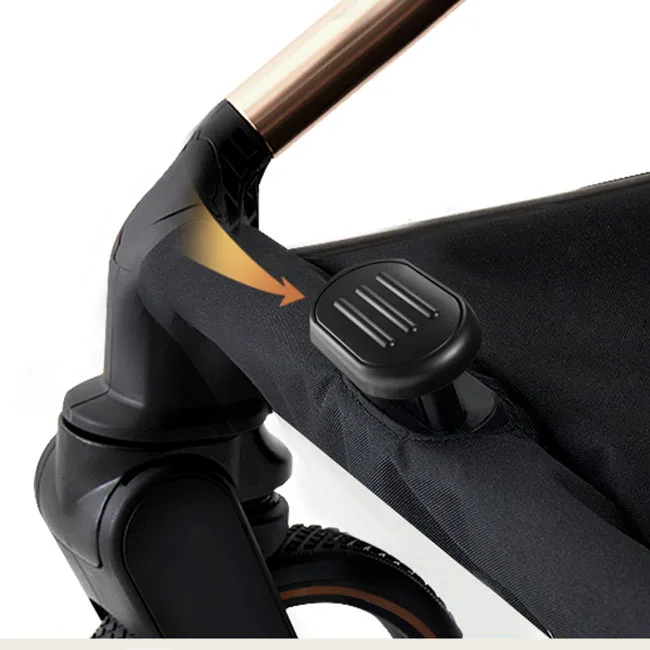 oem solid & Stable Construction one second two-way collapsible stroller baby horse stroller