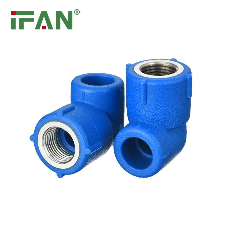 IFAN Free Sample Plumbing New Materials Blue Color PN25 PPR Fittings Elbow For Wholesale