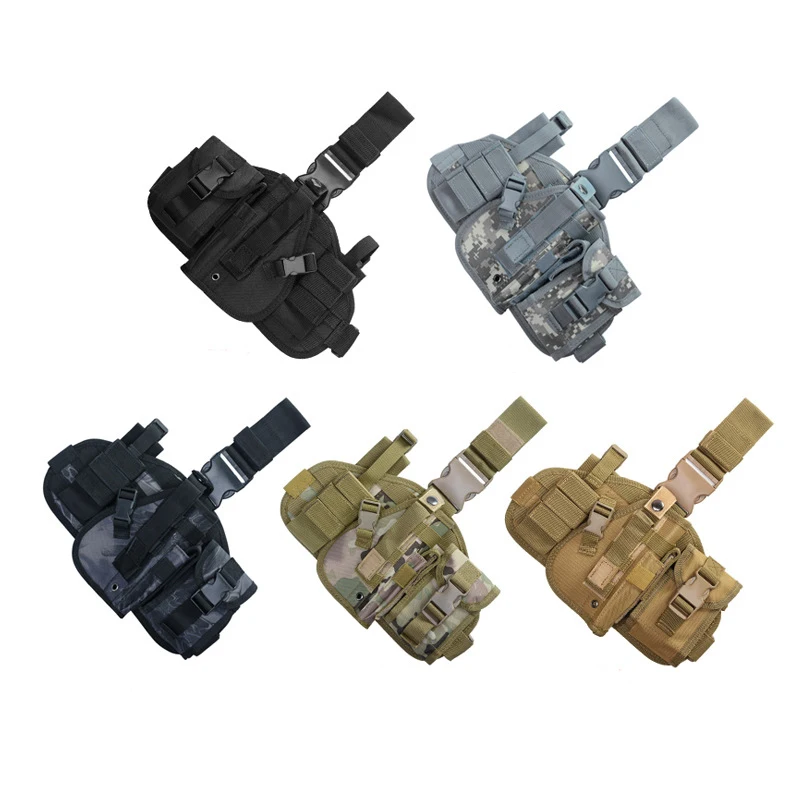 New Black Hawk Column Outdoor Camouflage Oxford Waterproof Multifunctional Tactical Waist pack Paddle Molle Buttstock Shell