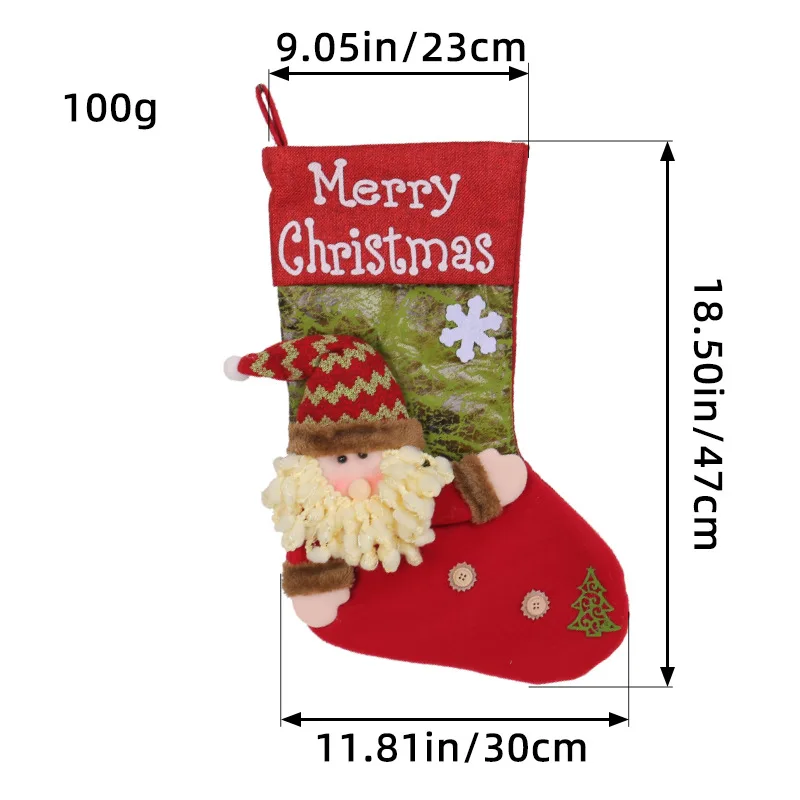 Doll Christmas socks Three-dimensional Santa socks extra thick Christmas socks 2024 new product