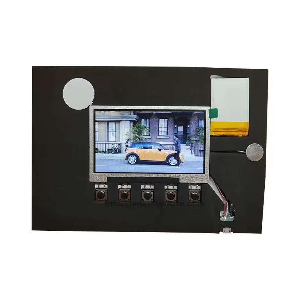 2 4 3 5 7 дюймов экран видео поздравительная открытка компоненты Tft Lcd брошюра Модуль для рекламы