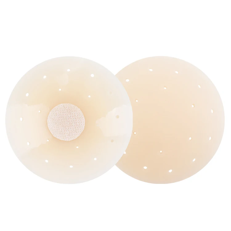 Breathable Invisible Silicone Nipple Cover Reusable Adhesive Seamless Solid Nipple Pasties Cover