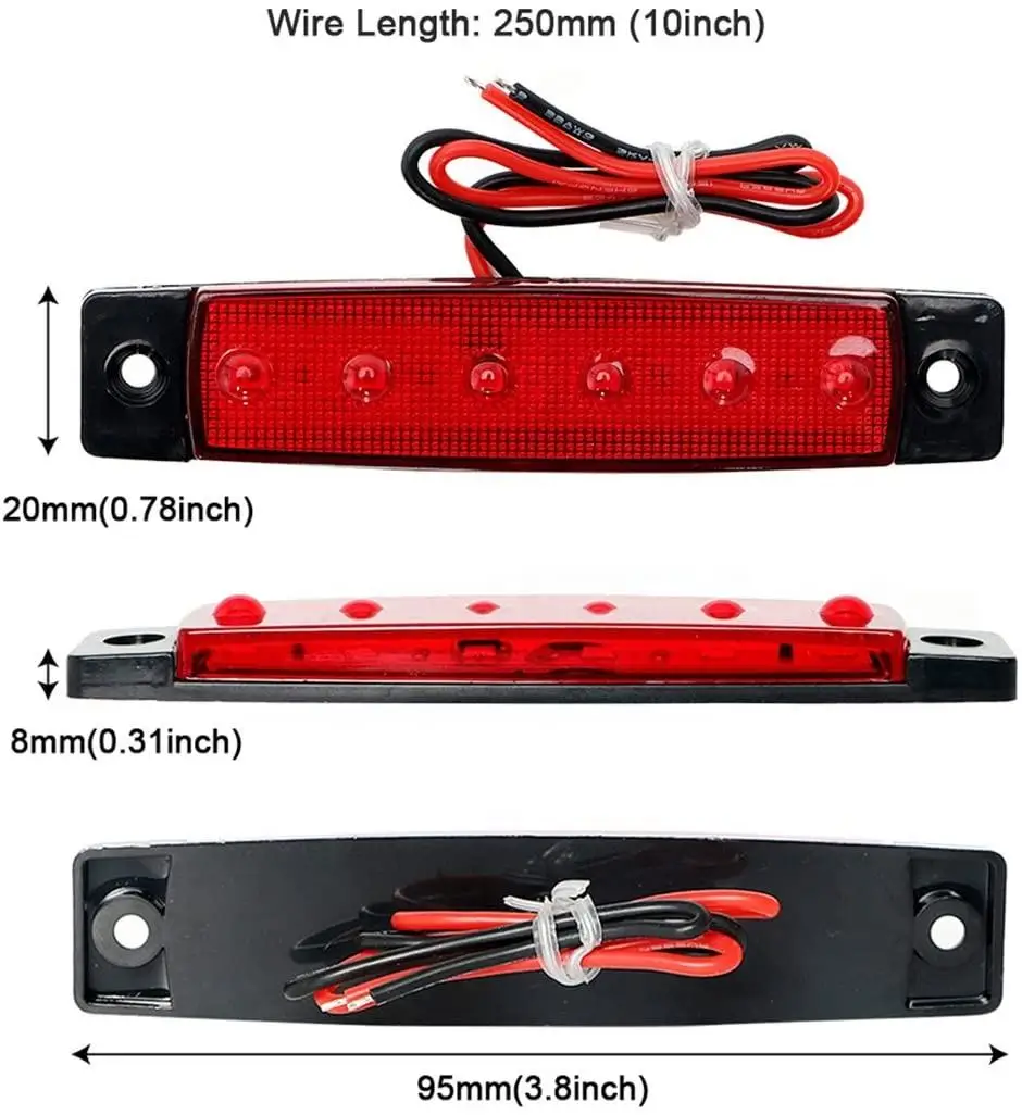 Boat Navigation Lights Marine Led Strip Lights Bow and Stern Kayak Light DC 12V 24V Red Green for Boat