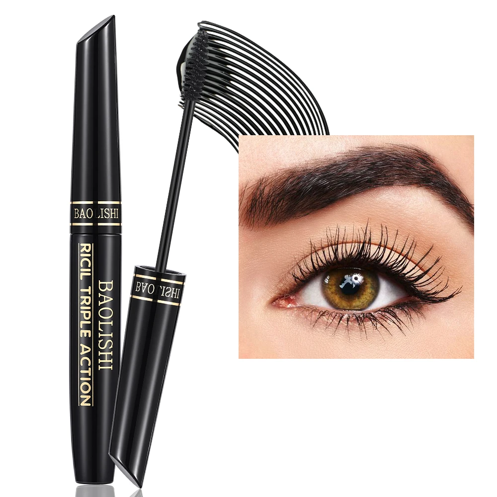 Curling Lengthen Eyelashes Extra Volume Waterproof Black Natural Lashes Eye Makeup Liquid Lash Extensions Mascara