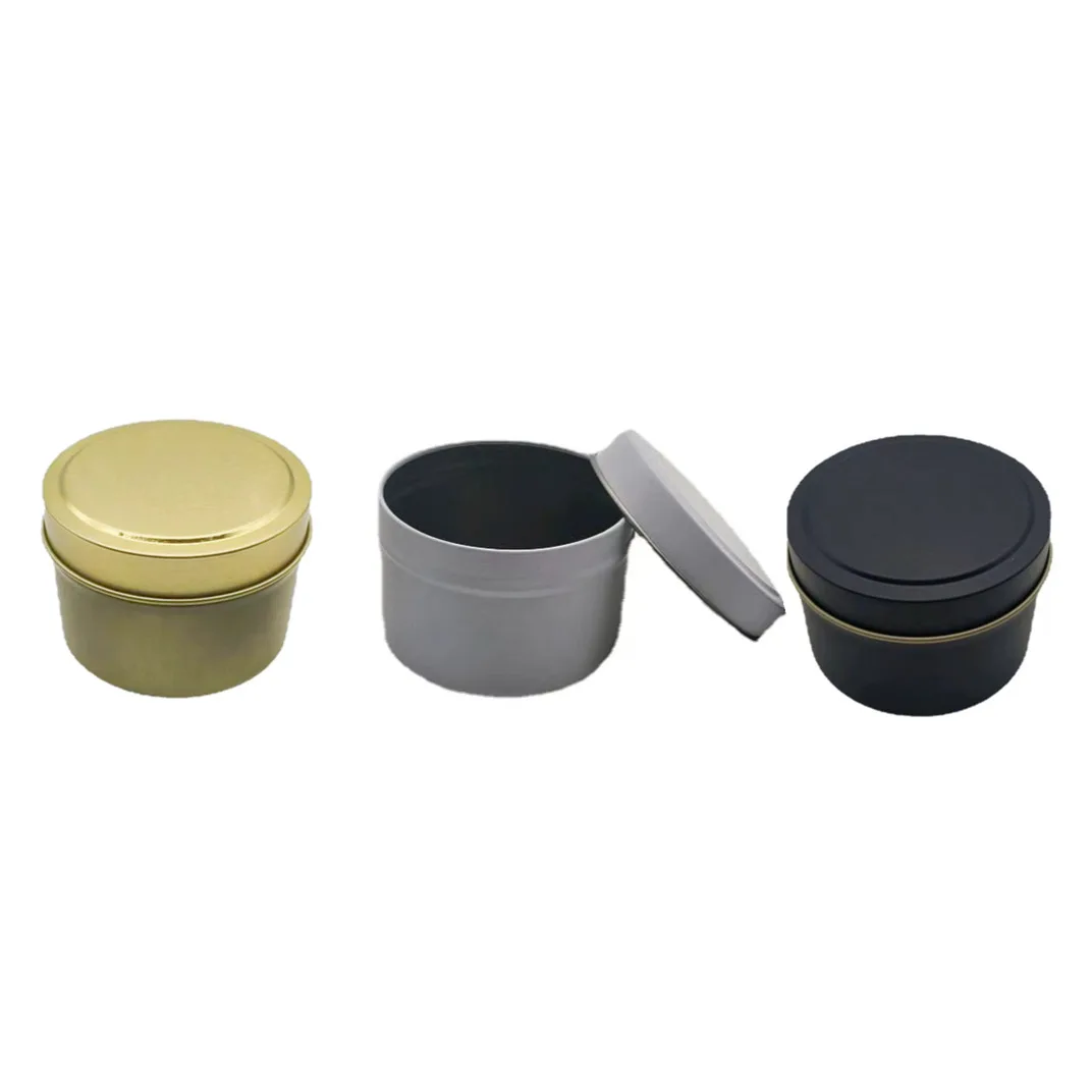 Empty Small 8 Oz 6 Oz 4 Oz 2 Oz Soy Wax Metal Tin Cans Candle Jars Candle Tins Jar for Candles