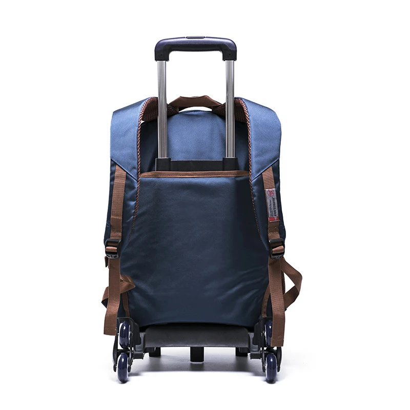 Custom  Trolley  Sets With Detachable Children Kids Backpack Wheeled trolley school bags For Teenagers