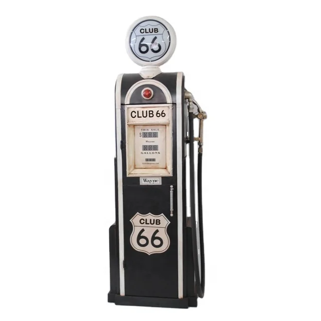 Customized 1.2/1.5/1.8M High Quality Iron Crafts Metal Gas Pump Decor Model Antique Vintage Crafts Handmade Pub Home Decoration