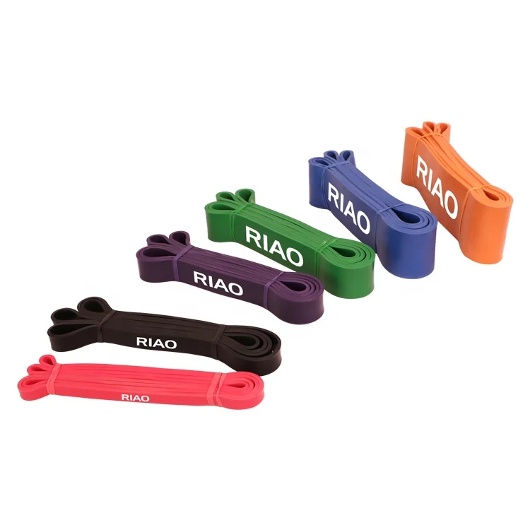
RIAO Pull Up Assist Band Strength Bands Custom Fitness Latex Stretch Resistance Bands 