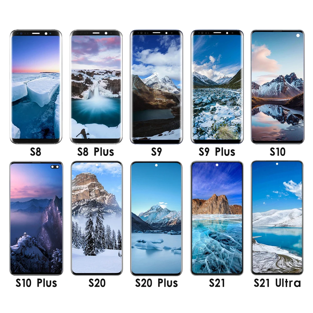 pantalla tactil for samsung galaxy s5e s6 active s7 edeg s7edge lcd screen display afficheur curved lcd panel