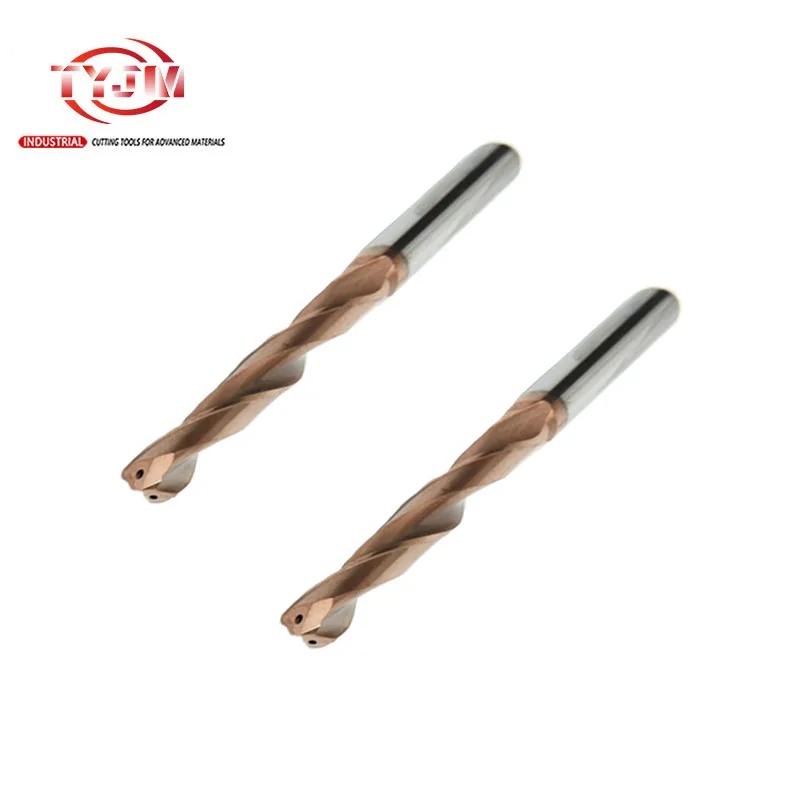 HRC 60 Tungsten Carbide Drill Bit Cnc Machine Drilling Hole 2 Flutes Twist Drill Bit