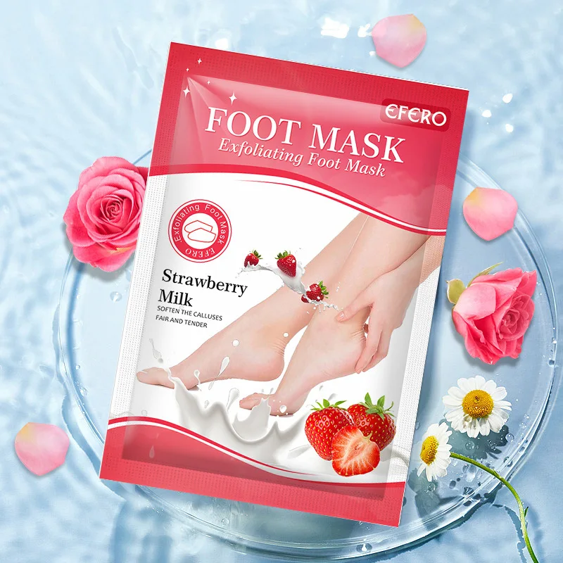 1pair Feet Mask Spa Socks for Pedicure Foot Cream for Heels Exfoliating Foot Mask Socks Mask OEM Lavender Form Adults Skin