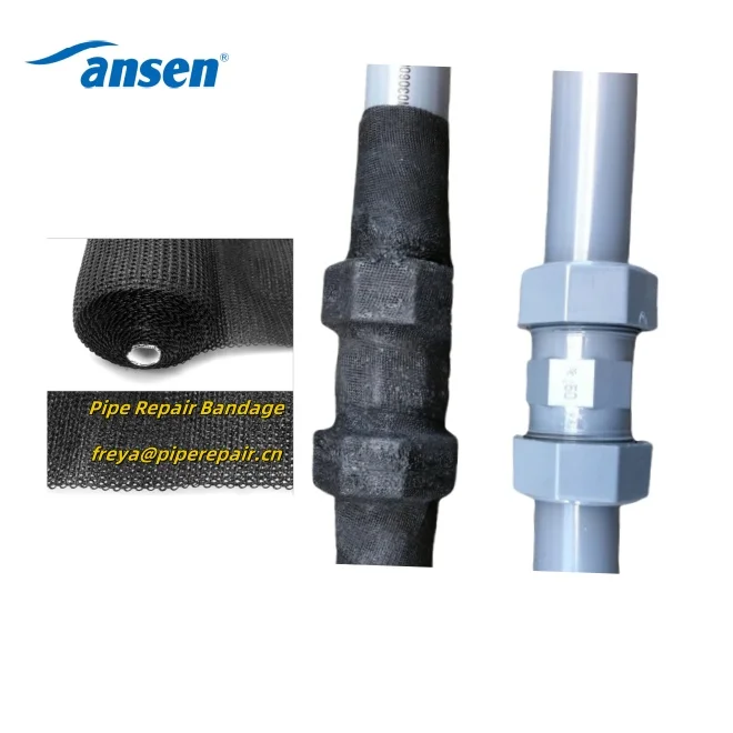 Self adhesive Quick Wrap with Moisture Curing Polyurethane Resin Pipe Repair Tape